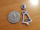 NIB AVON 1981 CHRISTMAS HOLIDAY OUTLINE FESTIVE BELL SILVER LAPEL TAC HAT PIN-1" — photo 5