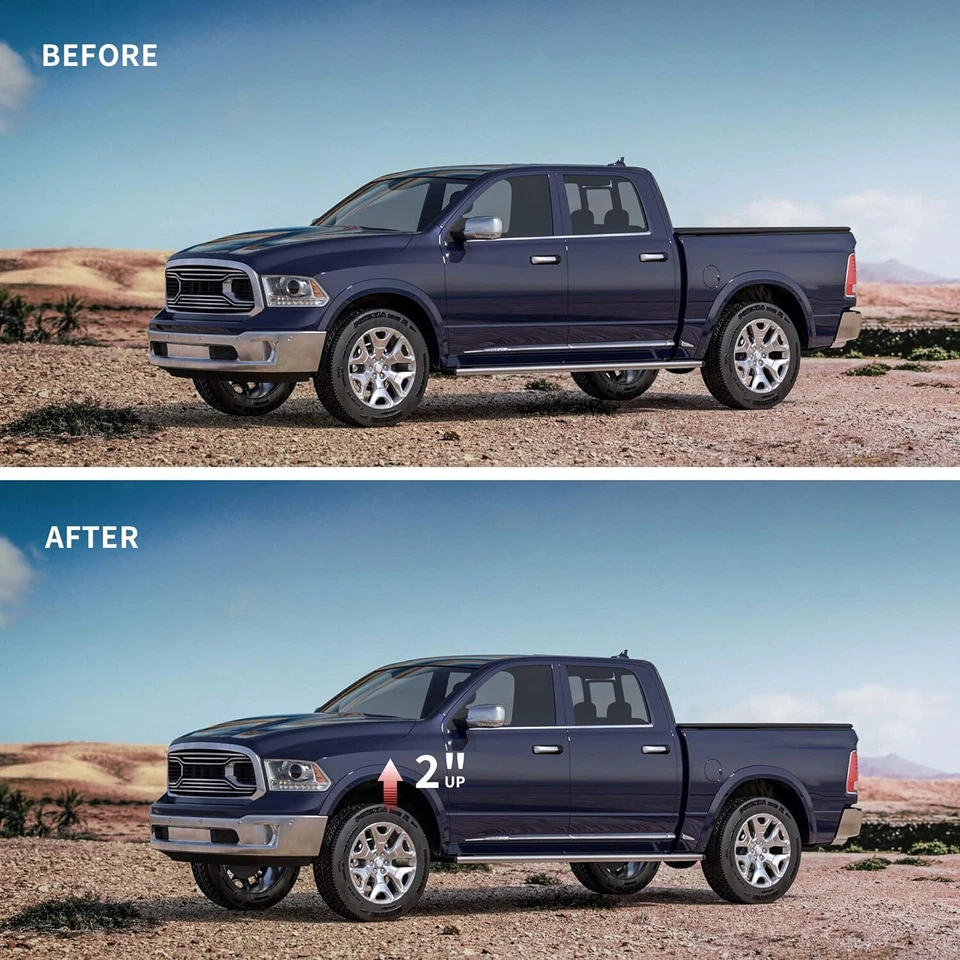 2inch Black Front Leveling Lift Kit Block Height For 2007 Mitsubishi Raider 2WD - Изображение 3 из 4