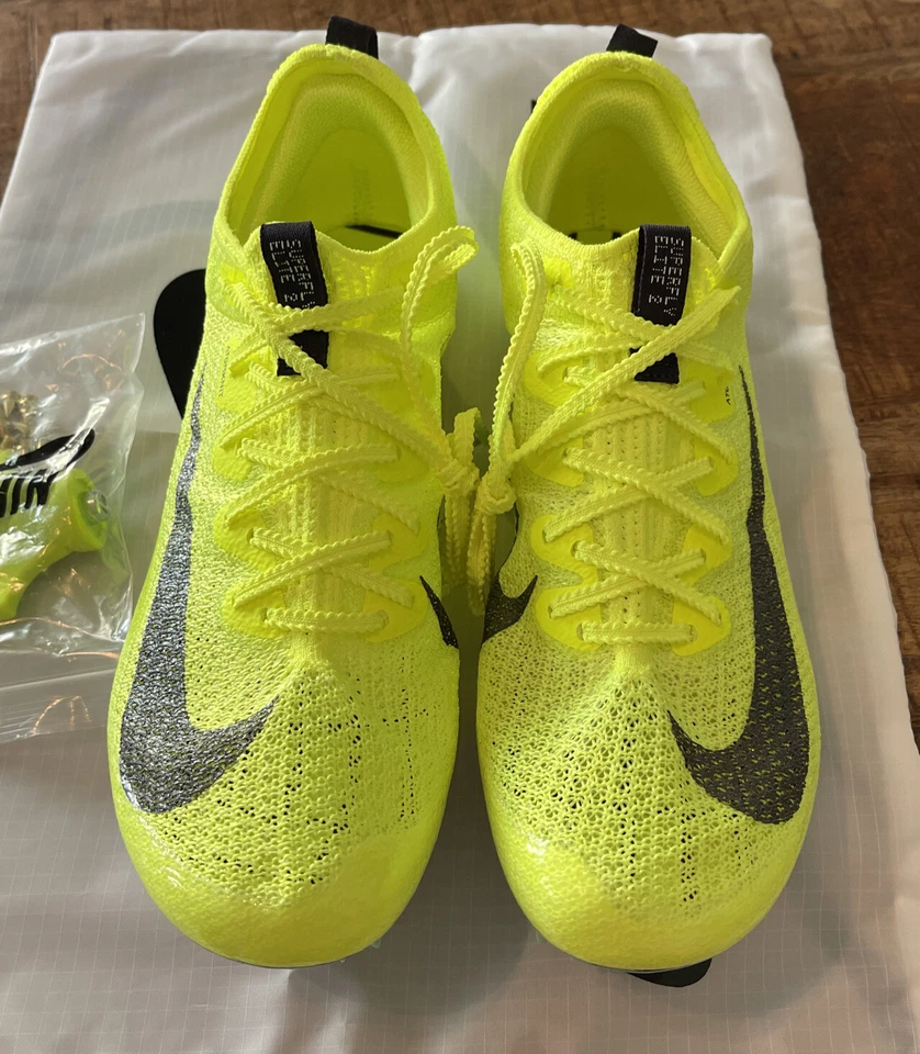 Nike Zoom Superfly Elite 2 Track Shoes Volt DR9923-700 Men Size 12 W/Spikes Bag - Image 2 of 4