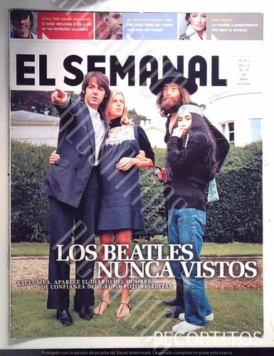 CLIPPINGS COVER JOHN LENNON PAUL MCCARTNEY LINDA WINGS YOKO ONO