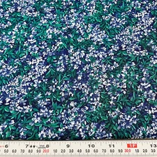 Fields in Bloom Springs Industries Cotton Fabric Half Yard Remnant 18" x 43"