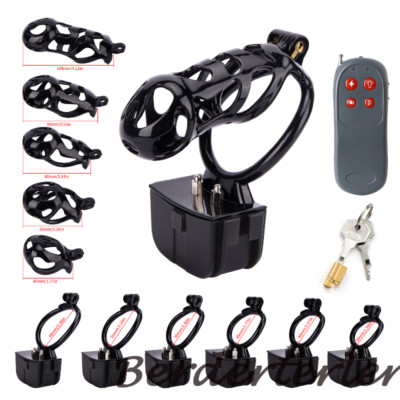 Stimulation Ghost Sissy Male Chastity Cage Curved Ring Cages Lock Trainer Belt