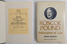 LIMITED FIRST EDITION Roscoe Pound Philosophe...