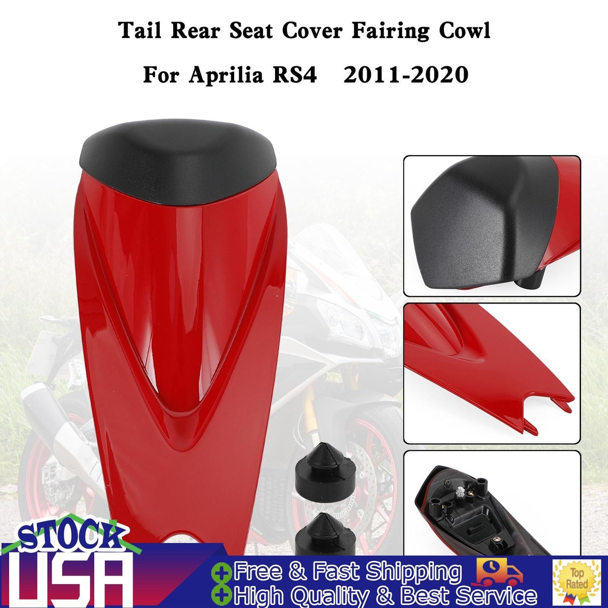 Rear Seat Cover Fairing Cowl for Aprilia RS125 RS4 RSV4 1000 2009
