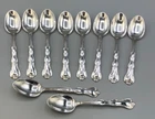 Rondo by Gorham Sterling Silver set of 10 Demitasse Spoons 4.25"