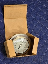 Weiss LF4S-2 Gauge 0-100 PSI 1/4" Back Flange mount, 4" Dial - Liquid Dampened