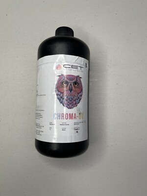 CET Color Adherent Series Ink 1 Liter Bottle Black CHR-04-01