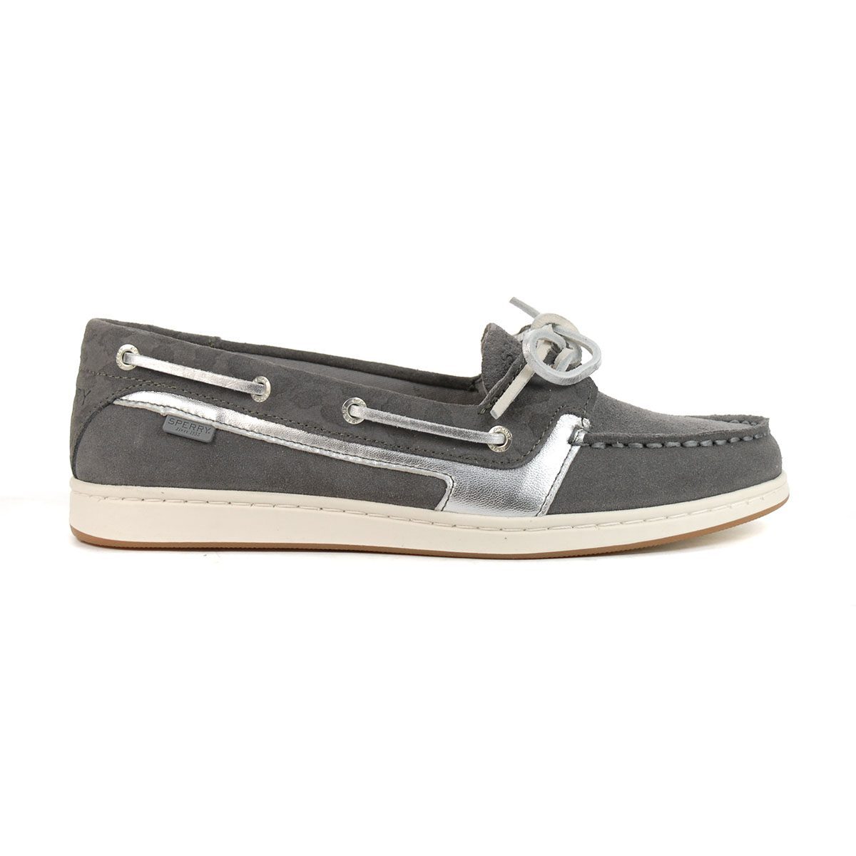 Women's Sperry Starfish Cheetah Boat Shoe Grey, Size 5M