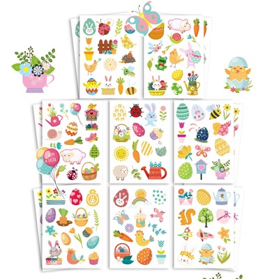 Sticker Aufkleber Ostern Ostereier Sticker Osteraufkleber Osterdeko mit Oster...