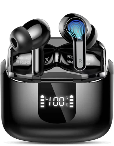 Wireless Earbuds Bluetooth 5.3 2024 Headphones in Ear 4 ENC Noise Cancelling 40H