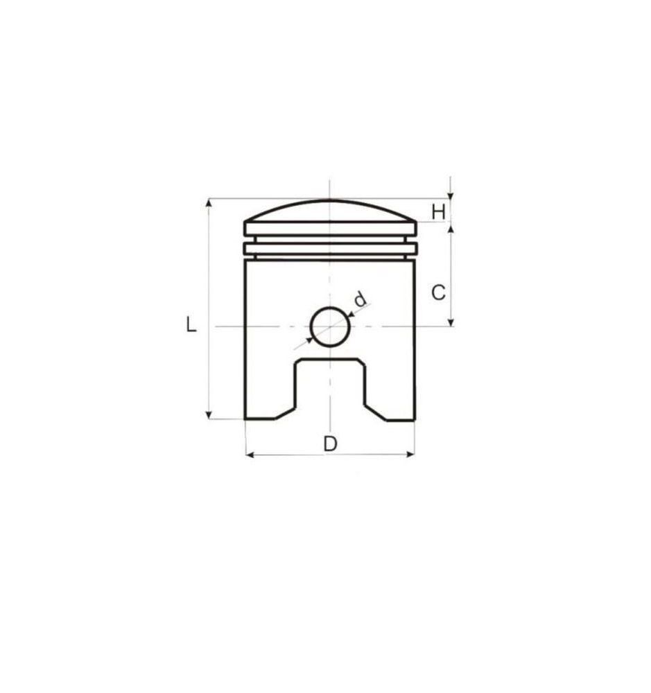 Piston 52.00mm résout la perte de compression sur WSK 125