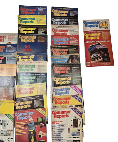 (42) Vintage 1980’s Consumer Reports Magazines Misc 1980 1981 1982 1983 1984 - Picture 4 of 5