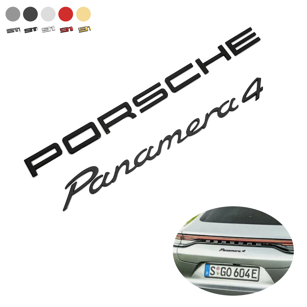 Porsche Panamera 4 Rear Badge Emblem Sport Deck Lid