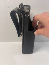 Fondina In Pelle Rigida Per Radio Motorola A Due Vie - Custodia NTN8381C - Nuova US