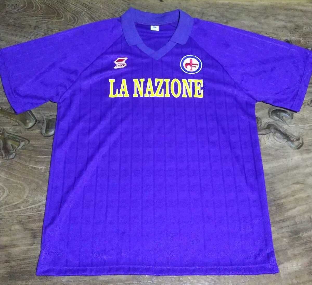 Roberto Baggio 10 FIORENTINA 1989 1990 Maglia HOME Vintage