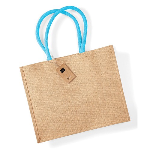 Classic Jute Shopper Bag Hessian Burlap Reusable Woven Tote Shopping Carrier - Picture 13 of 57