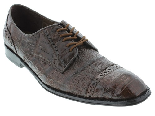 Men's Derby Shoes Dark Brown Full 