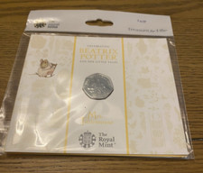 The Royal Mint Beatrix Potter 50 Pence Coin Mrs Tittlemouse
