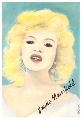 BERNSTEIN POSTKARTE NR 9 JAYNE MANSFIELD GROSSFORMAT UNGELAUFEN GUT+ V GUT