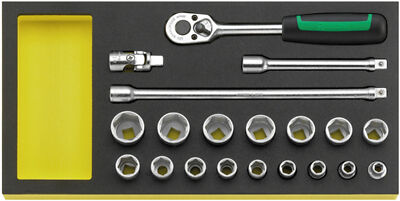 Stahlwille TOOL SET IN TOOL-CONTROL TRAY-SYSTEM 96830357 Set with  20 Psc. TCS 4