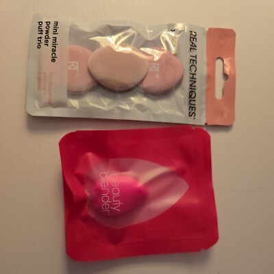  Real Techniques Mini Miracle Powder Puff Trio  set blender