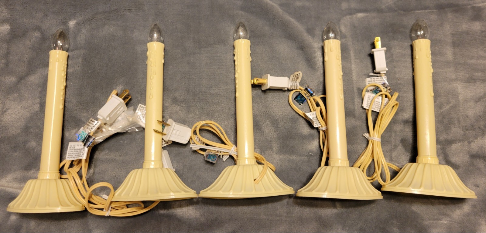 FIVE Drip Electric Candolier Candle Christmas Window Lights eBay