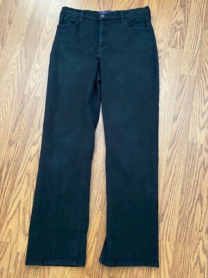 NYDJ 4P PETITE Black Jeans Straight Leg UK