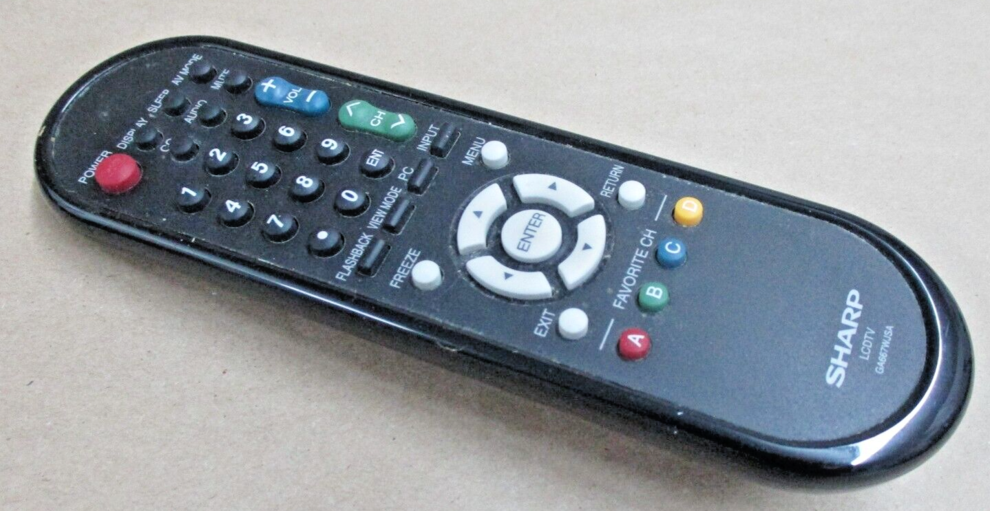 Sharp Model GA667WJSA ORIGINAL LCD TV Remote Control Unit Tested