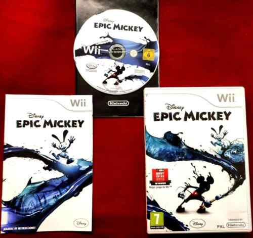 Epic Mickey Wii Videojuego Nintendo de Las Aventuras del Ratón Miguelito - Imagen 1 de 4