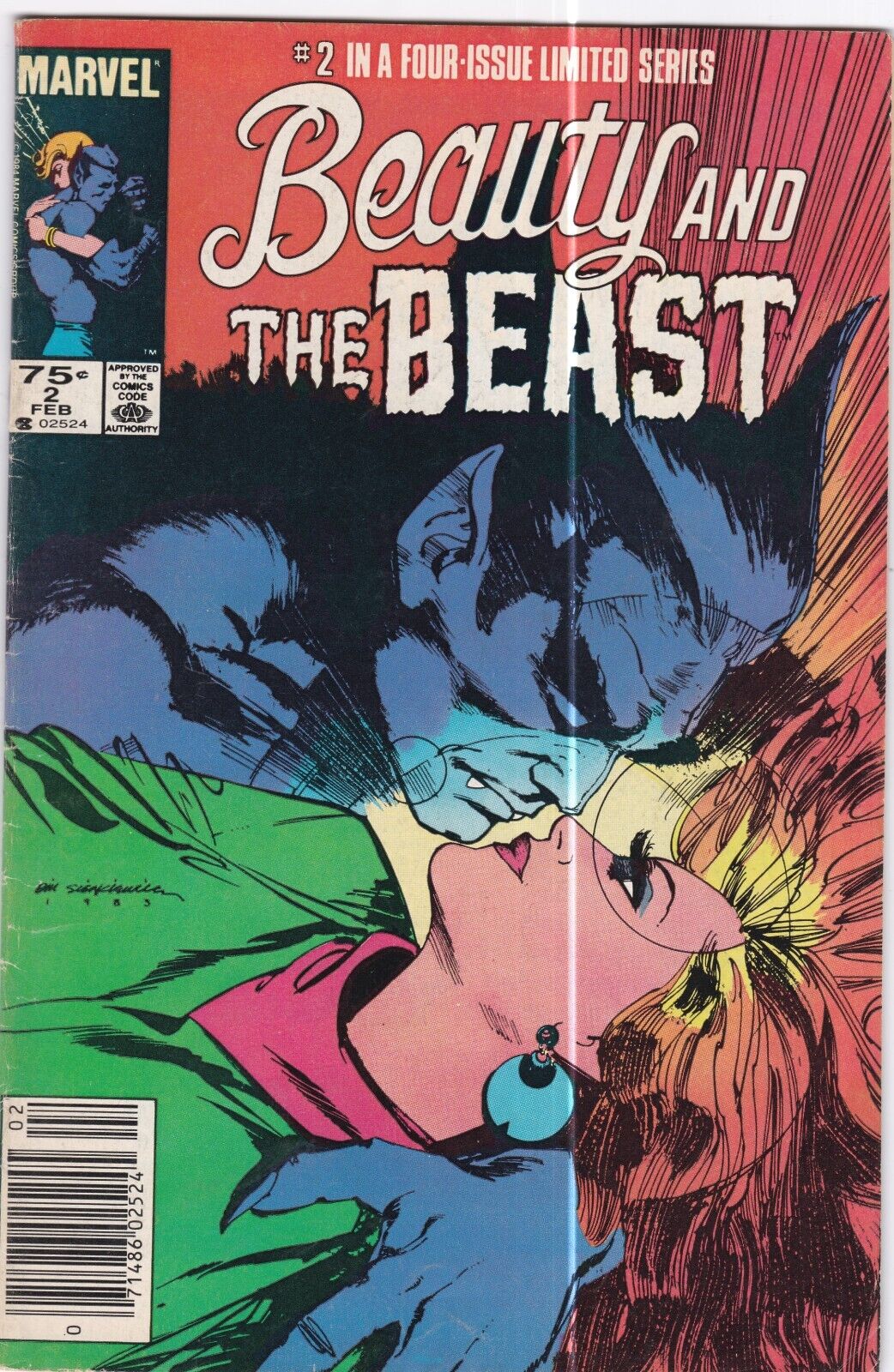 Beauty and the Beast #2: Marvel Comics. (1985)  VG/FN  (5.0)