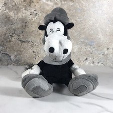 WALT DISNEY STORE HORACE HORSECOLLAR BLACK  WHITE STUFFED ANIMAL PLUSH