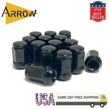 20x Black M12x1.5 Anti-Theft Wheel Lock & Acorn Lug Nuts Fit GMC Saturn etc