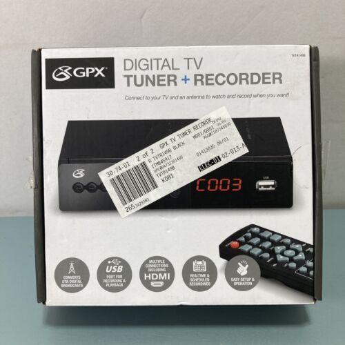 Tuner et enregistreur TV numérique GPX - Photo 1 sur 3