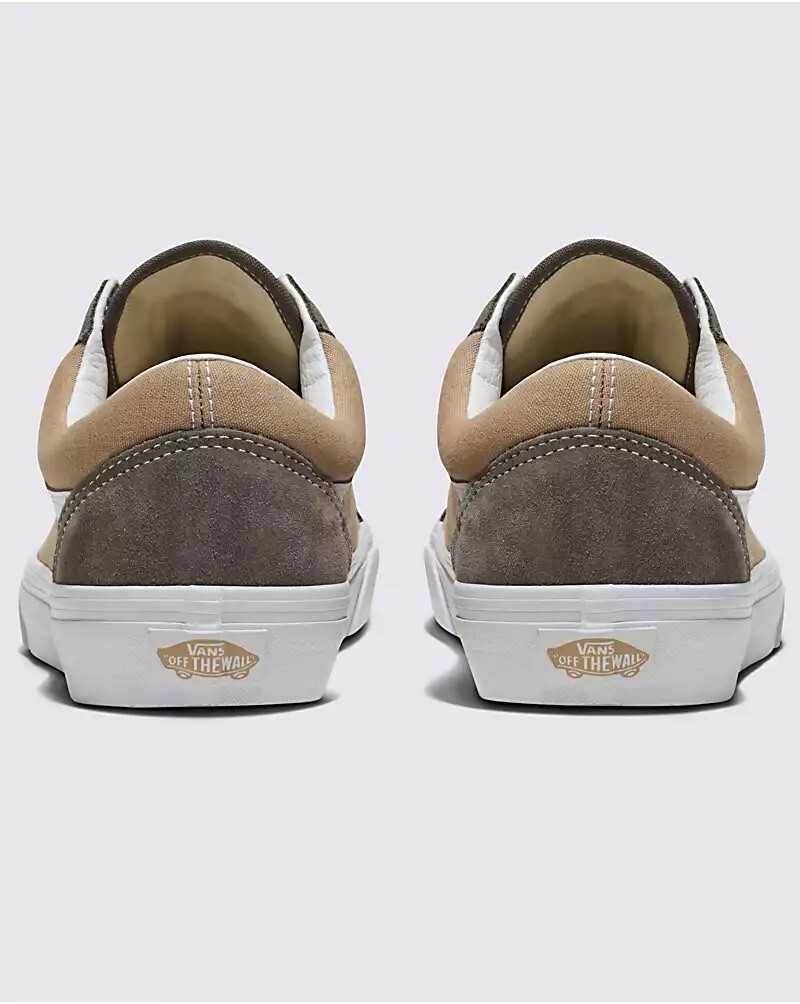 Vans Old Skool Canvas Suede Shoe Block Brown - Brand New in