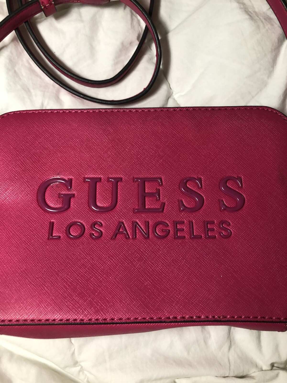 Guess Solid Crossbody Bag with Adjustable Strap a… - image 2