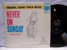 Never On Sunday OST  MANOS HADIJDAKIS  1960 United Artists   EX!