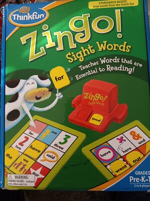ThinkFun Zingo Sight Words Game - Award-Winning Early Reading Game