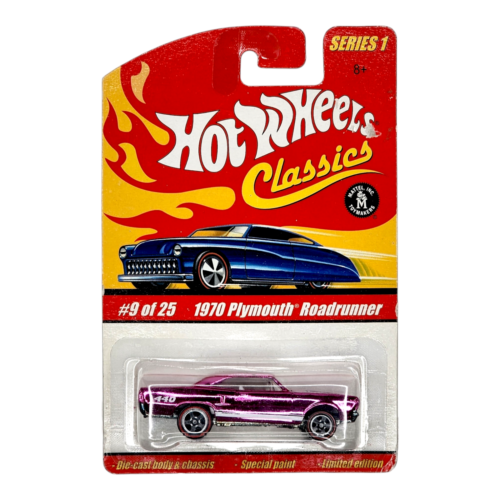 HOT WHEELS 1970 Plymouth Roadrunner Pink Classics Series 1 H4074 2005 - Picture 1 of 2