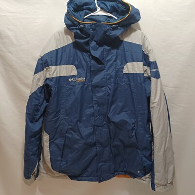 Columbia Vertex Mens SZ L Waterproof Jacket Waffle Textured Lined Hoodie 