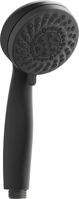 PROFLO 1.8 GPM Multi-Function Spray Round Handheld Shower Head Matte Black