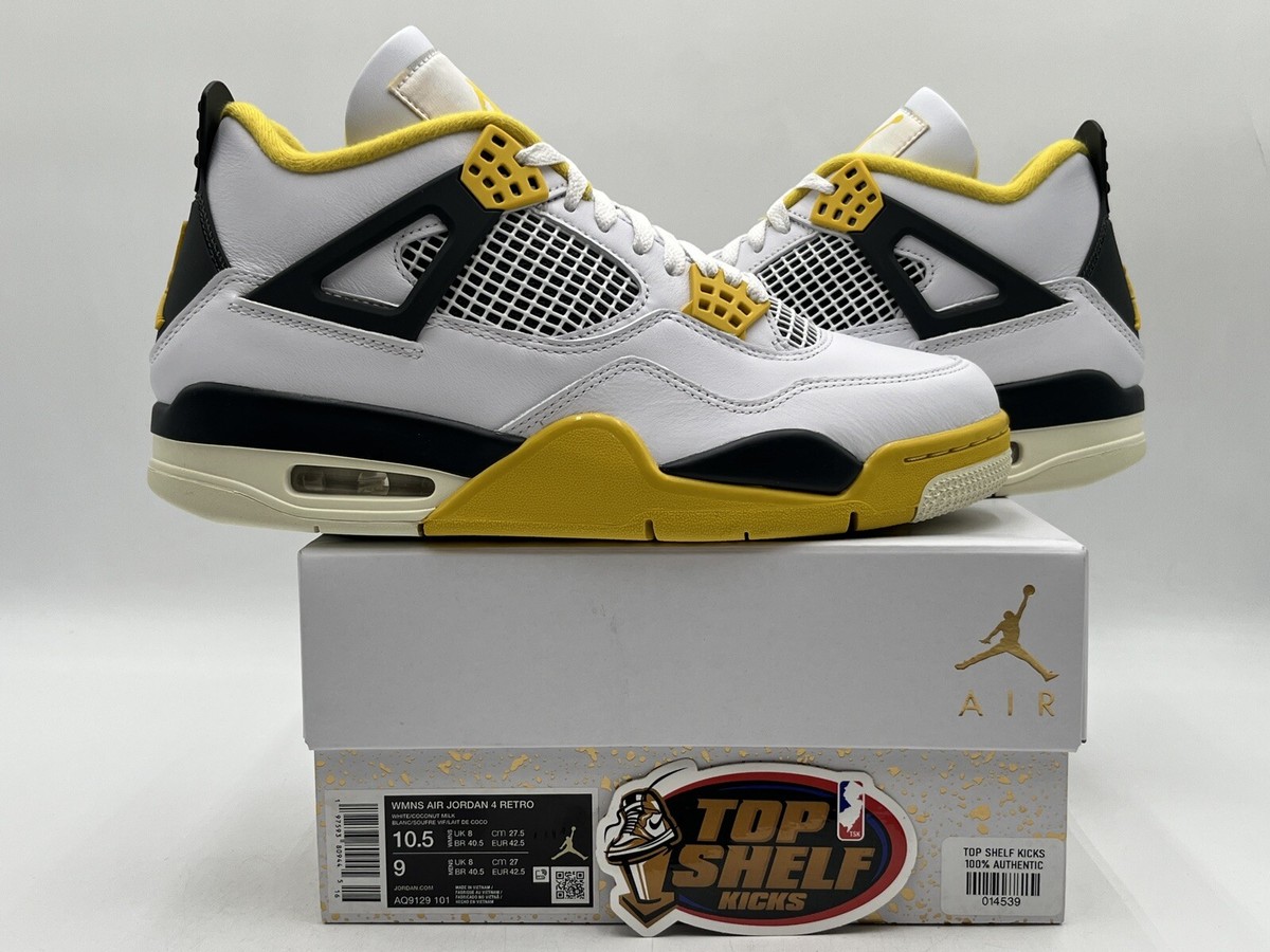 New Air Jordan 4 Vivid Sulfur 2024 Size 10.5/9 Rare Retro New Air Jordan 4 Vivid Sulfur 2024 Size 10.5/9 Rare Retro
