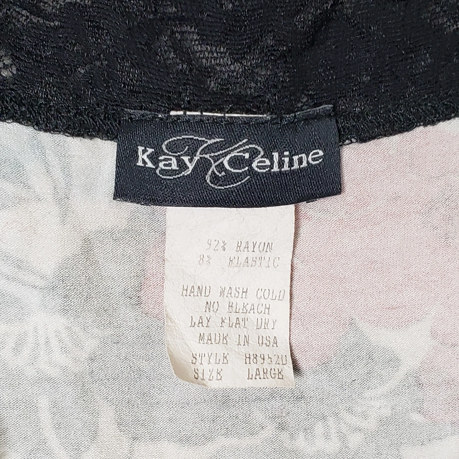 Abito vintage Kay Celine donna grande floreale capricci boho made USA