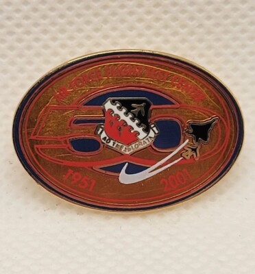 Vintage Air Force Flight Test Center Lapel Shirt Hat Collar Push Back Pin.