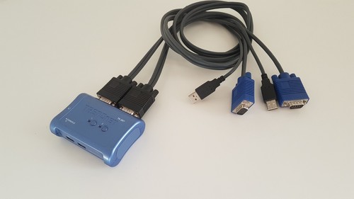 TRENDnet Switch KVM TK-207, 2-port USB KVM Switch + 2 Cables Inclus - Photo 5/5