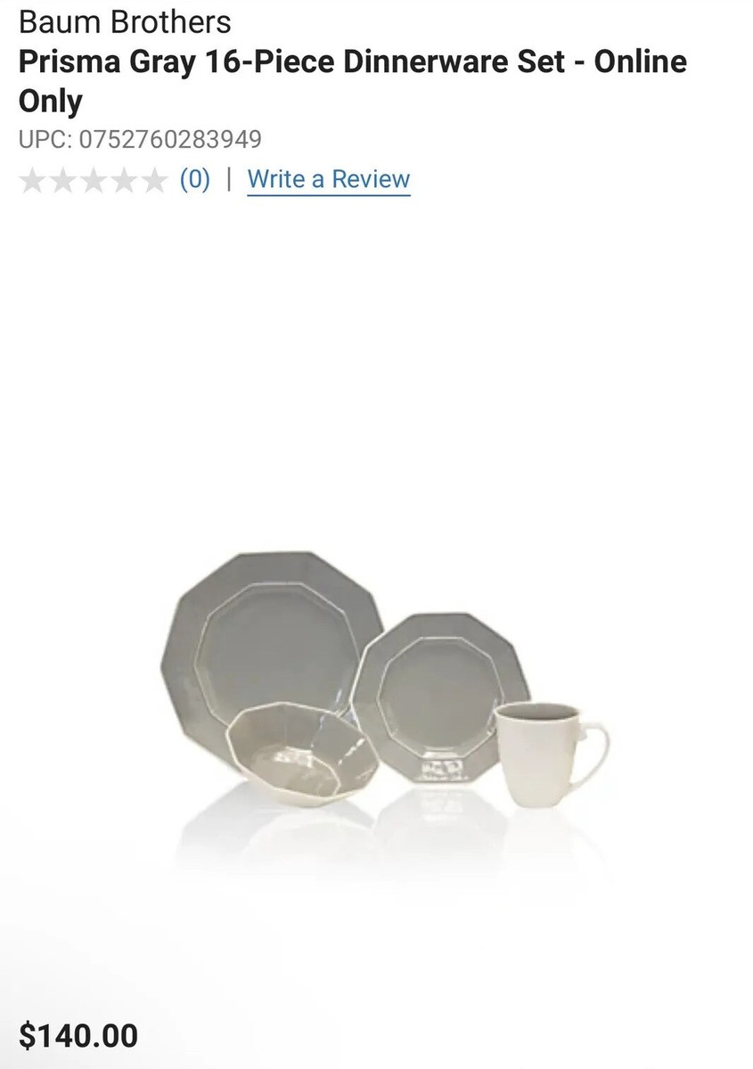 Phara Grey Baum Phara Sky Dinnerware Baum Phara Sky Elama Leo 16