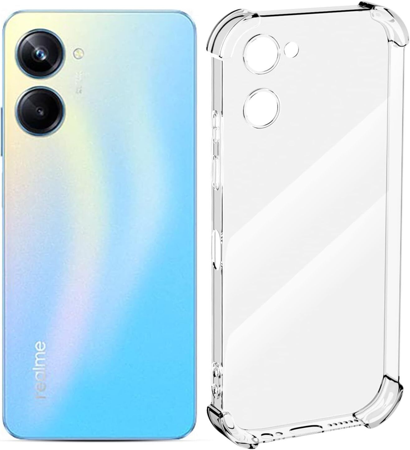 💦Realme 10 Pro 5G  Quality Class Shockproof Clear Case Cover