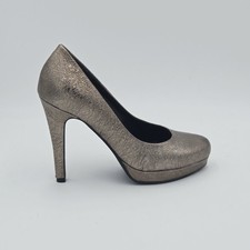 Scarpe donna Pennino 37 Decollete  Argento Oro Pelle 217CN