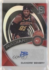 2019-20 Panini Spectra Radiant Signatures 67/99 DeAndre' Bembry #RS-DBM Auto 6fs