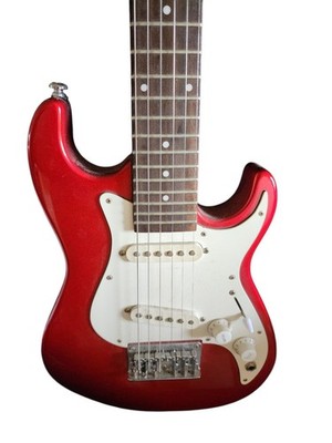 Samick Greg Bennett Mini Electric Guitar Malibu MMB-1 Red EUC!