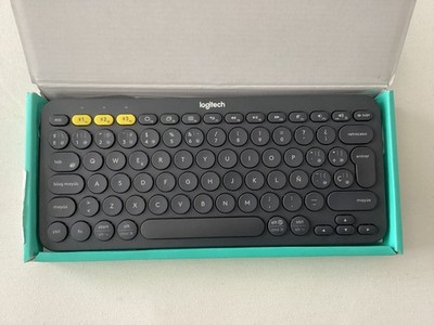 Logitech K380 Multi Device Wireless Tastatur - Grau Spanisch QWERTY (920-007576)